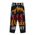 thumbnail image 3 of Lsque Not All Who Wander Are Lost Hiking Print Women's Pajama Pants, Lounge Pant - Comfortable Home Wear,Elastic Waistband, Stylish Design-X-Large, 3 of 9