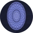 thumbnail image 1 of Ahgly Company Tapis d'Intérieur Lavables en Machine, Ronds, Bleu Nuit Transitionnel, Ronds de 6 Pi, 1 of 7