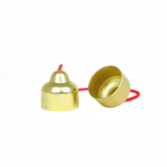 Yeacher Copper Hand Bells Musical Bells Orff Percussion Instrument Toy Bell Classroom Musical Instrument for Kids Toddlers Timbre Similar to Triangle Instrument