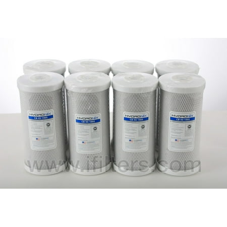 8 pc Big Blue 5m CB-45-1005 Whole House Carbon Block Water Filter CTO 4.5