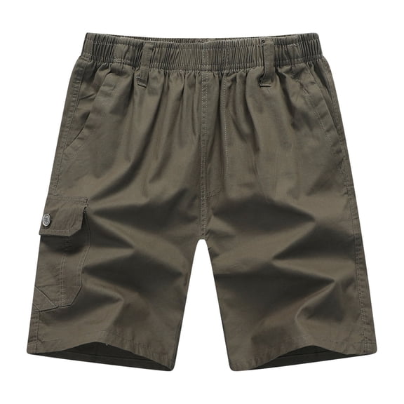 Jyeity Mens Shorts Fashion Sporty Cargo Breathable,Solid,Comfort Waist Army Green Shorts