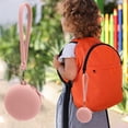 thumbnail image 4 of cpengpj Round Zipper Silicone Coin Purse Earphone Bag, Zipper Pocket Bag Keychain Round Coin Pouch with Wrist Lanyard, 4 of 6