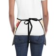 thumbnail image 4 of Men Women Aprons with Pockets Work Waist Apron Pioneer Colorful Floral Half Apron, 4 of 6