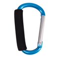 thumbnail image 2 of Ultra Big Size Carabiner Large D Button Sponge Handle Buckle D-Ring Shape Aluminum Alloy Sponge Shopping Hook Random Color, 2 of 8
