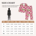 thumbnail image 4 of Fotbe Rose Flowers Pattern Long Sleeve Pajama Set for Women,Sleepwear Set,2-piece Loungewear Set,Soft PJs Comfy Nightwear with Pockets -Large, 4 of 7