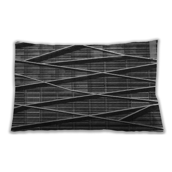 Ahgly Company Outdoor Rectangular Patterned Lumbar Throw Pillow, 13 inch by 19 inch