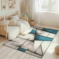 thumbnail image 4 of Abstract Modern Area Rug Geometric Living Room Carpet 5x7 Blue, 4 of 6