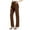 Coffee, variant on BLVB Women’s Yoga Dress Pants High Waisted Stretchy Straight Leg Business Casual Office Trousers with Pockets Pull on Work Slacks