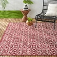 thumbnail image 4 of Nicole Miller New York Patio Country Danica Transitional Geometric Indoor/Outdoor Area Rug, Pink/Ivory , 7'9"x10'2", 4 of 9