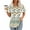 Multicolor#14, variant on Viikei Women's Short Sleeve Summer Tops,Fashionable Women's Casual Short Sleeved Loose Round Neck Printed Top Blue S
