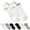 White, variant on No Show Socks Womens Low Cut Non Slip Cute Ruffle Ankle Socks,White