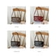 thumbnail image 5 of Bolso de mano para mujer, con cadena, estilo retro, de piel suave, para las axilas, de color liso, 5 of 5
