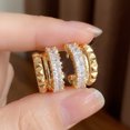 thumbnail image 6 of NICKSUN 3-in-1 Stackable Hoop Earrings, Sparkling Square Cubic Zirconia Irregular Geometric Luxury Hoop Ear Jewelry, 6 of 10