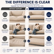 Continental Sleep, Heavy Duty Couch Support Board, 19.25 x 23 Extra Thick Wood Base to Fix Sagging Seats, Reinforced Under Cushion Panel for Sofas, Chairs & Loveseats, Furniture Seat Saver