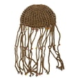 thumbnail image 2 of Douhoow Women Crochet Hats Tassel Cap Handmade Hollow Beanie Hat with Beads, 2 of 7