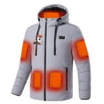thumbnail image 3 of YABCSAZ Heated Jackets for Women&Mens 11 Heating Zones 2 Control Hooded Jacket USB Charging Lightweight Water&Wind Resistant Couple Heated Rain Jacket Electric Outdoors Coats Halloween Gifts, 3 of 6