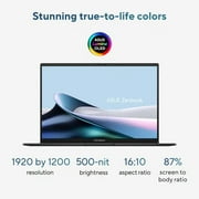 ASUS - Zenbook 14 14 FHD+ OLED Touch Screen Laptop - Intel Core Ultra 7 - 16GB RAM - 512GB SSD - Jasper Gray