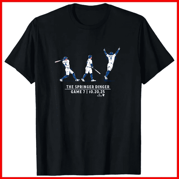 Springer Dinger George Springer Toronto Baseball Home Run Unisex T-shirt V18678, up to size 5XL