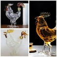 thumbnail image 4 of Decantador de diseño de gallo Sunnimix para ron de vino sopda a mano 750 ml para whisky Navidad regalos Decantador de whisky, 4 of 6