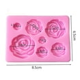 thumbnail image 4 of Molde de silicona para dulces, fondant, colección de rosas de 7 cavidades para decoración, 4 of 5
