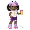 thumbnail image 4 of Baby Alive Roller Skate Baby Doll, 12-inch Eats and “Poops” Doll with Roller Skates, Black Hair, 4 of 6