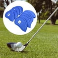 thumbnail image 3 of Becaristey 10 Pieces Golf Club Cover Cloth Putter Headcovers Portable Protector Outdoor Sports Golfing Guard Sleeve Accessories Blue 1Set, 3 of 6