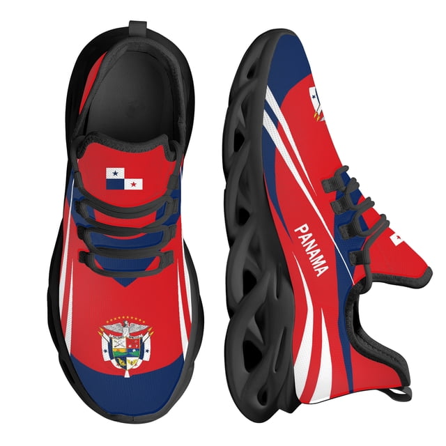 Zapatillas ligeras y transpirables con diseño de bandera de Panamá para mujer, calzado deportivo resistente a los golpes y al aire libre, de punto