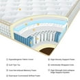 thumbnail image 3 of UltraFlex GLORY- Matelas Hybride Orthopédique Robuste avec Ressorts Ensachés HDCoil, Soutien Multi-Postures pour le Soulagement de la Pression, Mousse Certifiée CertiPUR-US® avec Encadrement, Écoresponsable (Fabriqué au Canada), 3 of 10