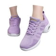 thumbnail image 6 of Wovix Jazz Shoes Lace-up Sneakers For Women Modern Dance Shoes Platform Walking Dance Shoes Cushioning Shoes Versatile And Sneakers Soft Basic Athletic Footwear, 6 of 8