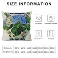 thumbnail image 5 of Fenyluxe Green and Blue Floral Pillow Covers Chinoiserie Porcelain Vase Grand Millenial Outdoor Farmhouse Decorations Decorative Throw Pillows Cases for Home Living Room Couch Decor 20x20in, 5 of 5