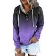 thumbnail image 2 of Durtebeua Hoodies for Women Casual Mid weight Hooded Sweatshirt, 2 of 6