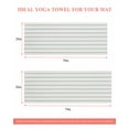 thumbnail image 6 of Turquoise Striped Yoga Towel for Hot Yoga Non Slip, Farmhouse Pinstripes Geometric Color Yoga Mat Towel Absorbent Yoga Sweat Towels Microfiber Hot Yoga Blanket for Bikram Pilates 26"x70", 6 of 7