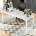 thumbnail image 3 of SOGES 63 inches Large Gaming Desk Computer Desk Workstation Office Desk White, 3 of 4