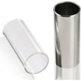 thumbnail image 5 of 2 Pieces Glass Slide And Stainless Steel Slide In Box For Guitar, Bass, Medium (6 Cm), 5 of 5