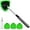 Green, variant on Windshield Cleaning Tool, Car Window Cleaner Windshield Cleaner with 4 Reusable and Washable Microfiber Pads and Extendable Handle Auto Inside Glass Wiper Kit