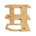 thumbnail image 6 of Lavish Home 3-Tier Bamboo Corner Shelf Space Saving Rack, 6 of 6