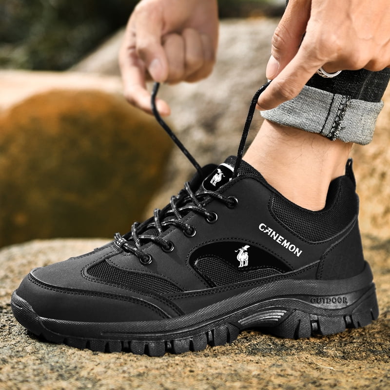 CANEMON Men's Outdoor Low-Top Hiking Shoes for Outdoor Trailing Trekking Camping Walking