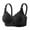 Black, variant on Push-Up Brass New Women’s Plus Size Push up Bras - Adjustable Straps Lace Patchwork Wireless Bras - Support Everyday Bralette
