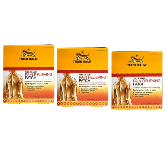 3 Pack - Tiger Balm Patches 5 Patches Each