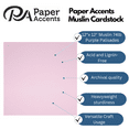 thumbnail image 2 of PA Paper Accents Muslin Cardstock 12" x 12" Purple Palisades, 74lb colored cardstock paper for card making, scrapbooking, printing, quilling and crafts, 25 piece pack, 2 of 7