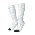 thumbnail image 2 of Bingfone Compression Socks for Women and Men Long Socks for Running Athletic Cycling Nurse-Rabbit And Star, 2 of 8