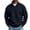 Blue, variant on Men Quarter Zip Pullover Stand Shirts with Chest Zip Pockets,Knitted Texture Drop Shoulder Casual Versatile Tops,Fall Winter Outdoor or Working Wear,Green,S