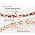 thumbnail image 3 of Wollet Heart Copper Magnetic Bracelets Jewelry Set for Women, 3 of 4