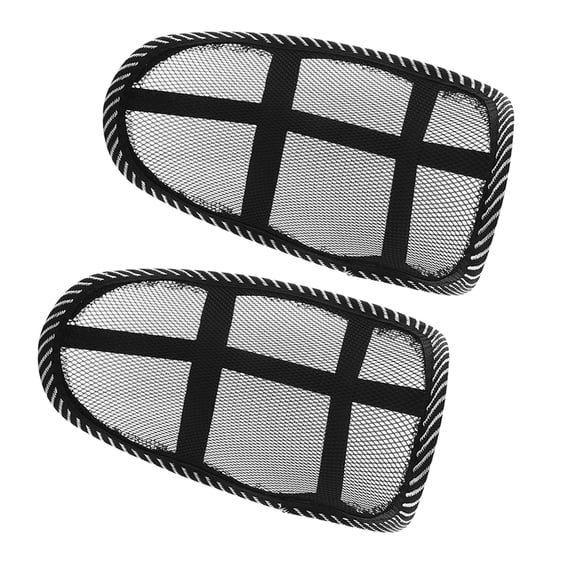 ibasenice 2Pcs Black Mesh Car Headrest Pillow for Neck Support with Comfortable Cooling Design