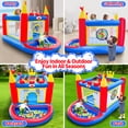 thumbnail image 2 of WELLFUNTIME Inflatable Bounce House, PVC Bouncer for Kids Aged 3-8, Jumping Bouncy Castle with Ball Pit for Indoor Outdoor, 2 of 9