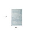 thumbnail image 5 of HomeRoots 533588 8 x 10 ft. Blue Wool Abstract Hand Tufted Rectangle Area Rug, 5 of 5
