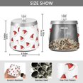 thumbnail image 2 of Yayeee Ashtray with Lid for Cigarette Smokeless Stainless Steel Home Ash Holder, Cute Santa Hats Pattern, 2 of 7