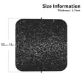 thumbnail image 2 of Lsque Black And White Dotted Pattern 4" Drink Coasters Set of 4, PVC Leather Absorbent Coasters, Table Coaster Set Decorative Coffee Cup Coasters Housewarming Gift -Square, 2 of 6