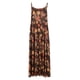 thumbnail image 4 of Vestido largo sin mangas con cuello redondo y estampado informal de verano para mujer a la moda Fridja  hj2957, 4 of 8
