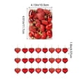 thumbnail image 3 of Cheapark 24Pcs Valentines's Day Heart Ornaments Romantic Heart Hanging Decoration Heart Valentines's Day Party Decoration, 3 of 8